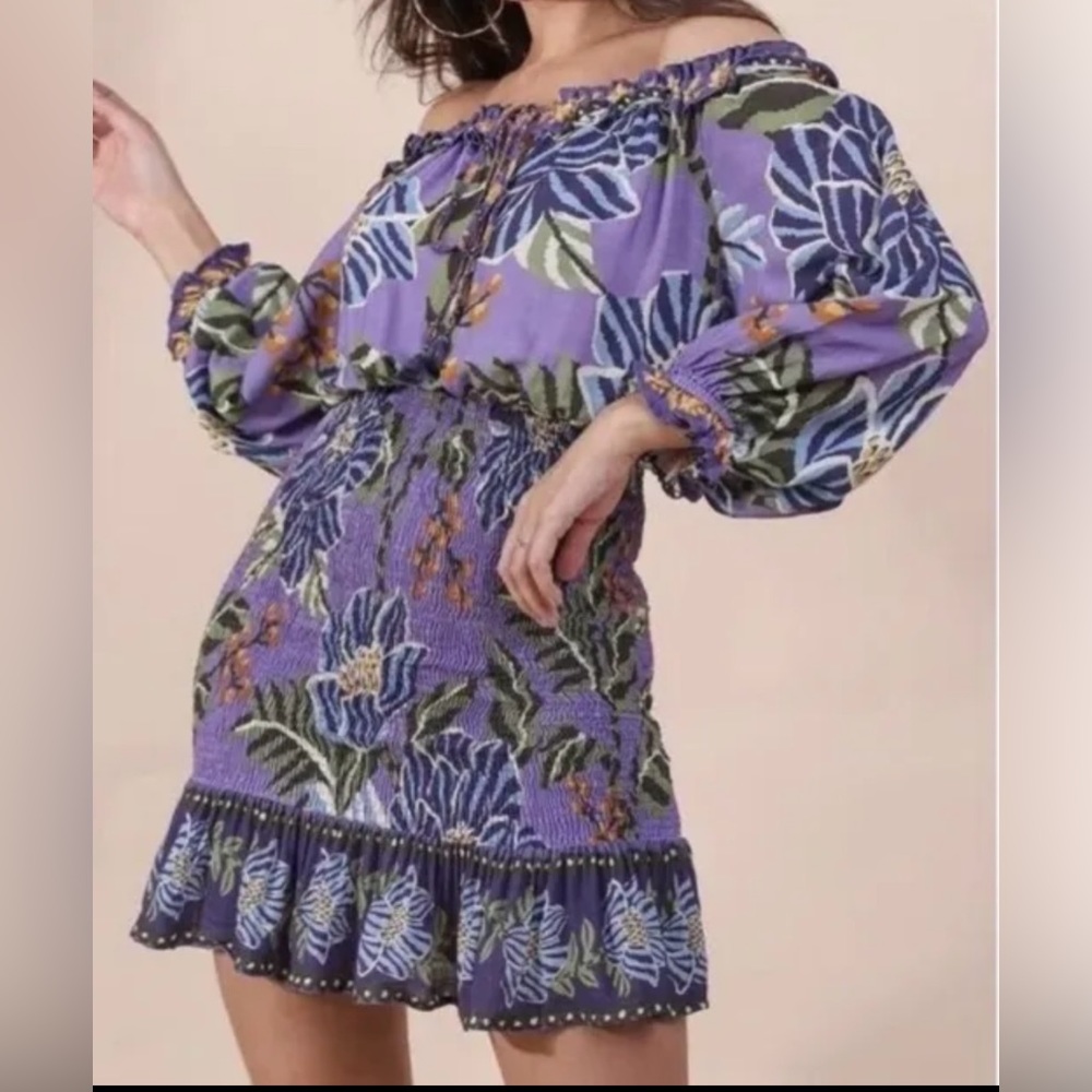 Farm Rio Mini Dress New with Tags Size Medium - Picture 2 of 10